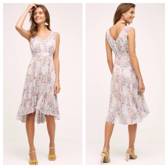 Anthropologie Dresses & Skirts - 💝MYNE:)💐🦋 👗 PLENTY by Tracey Reese PLEATED EVANTHE Floral Dress size 2!